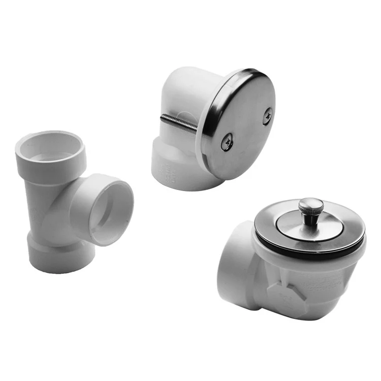 Drain Kit Satin Gold Brass Includes Lift & Turn Strainer with 2 Hole Faceplate Half Kit - Frankwebs