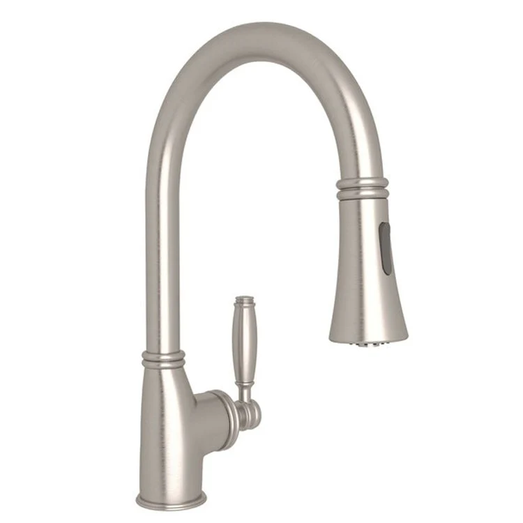 Bar Faucet Gotham Food Prep 1 Lever Polished Nickel Pull-Down 1.8 Gallons per Minute - Frankwebs