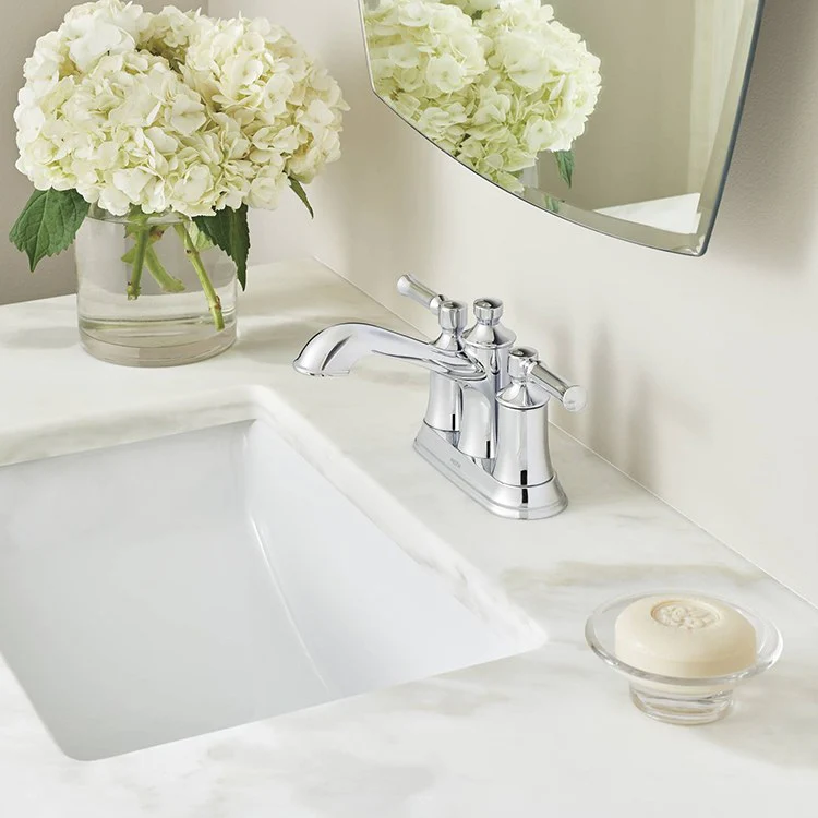 Dartmoor Two Handle Centerset Bathroom Faucet with Drain - Frankwebs