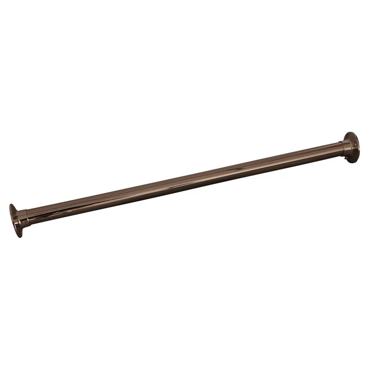 Shower Rod Straight with 310 Flanges Antique Brass 72 Inch Brass - Frankwebs