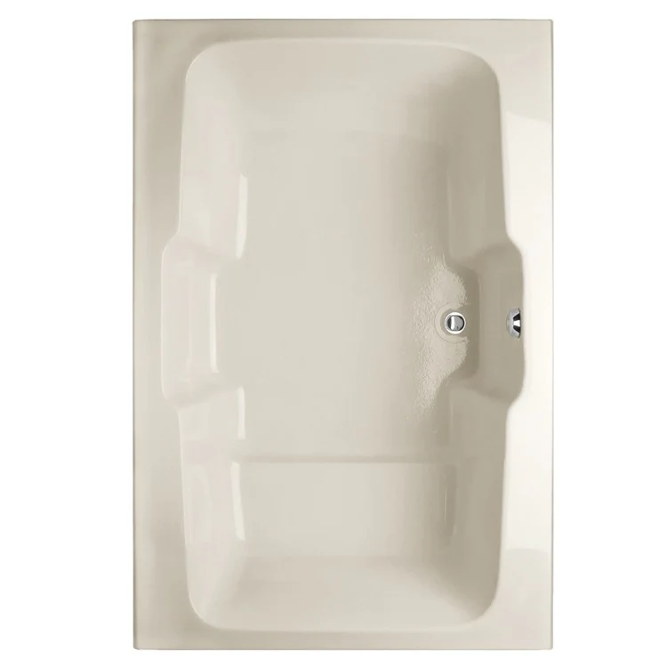 Soaking Tub Designer Collection Victoria 73 x 48 Inch Drop-In Tub Only Side Center Biscuit Acrylic - Frankwebs