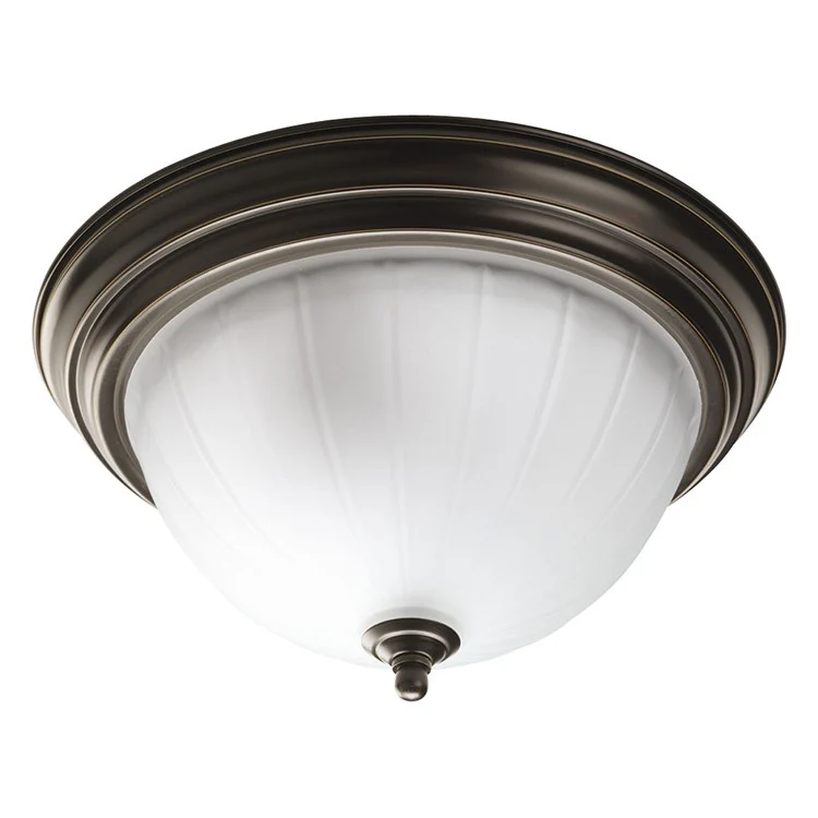 Melon Two-Light Flush Mount Ceiling Lighting Fixture - Frankwebs