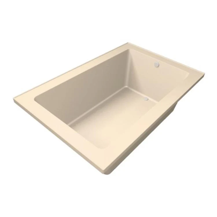 Combination Tub Designer Collection Emma 66 x 42 x 22 Inch Drop-In End Drain White Rectangle - Frankwebs