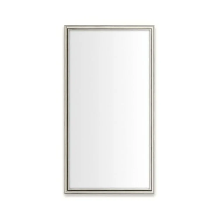 Medicine Cabinet Main Line 16 x 30 Inch 1 Doors Framed Mirror Polished Nickel Flat Top Rosemont Frame Slow Close Hinges 4 Inch - Frankwebs