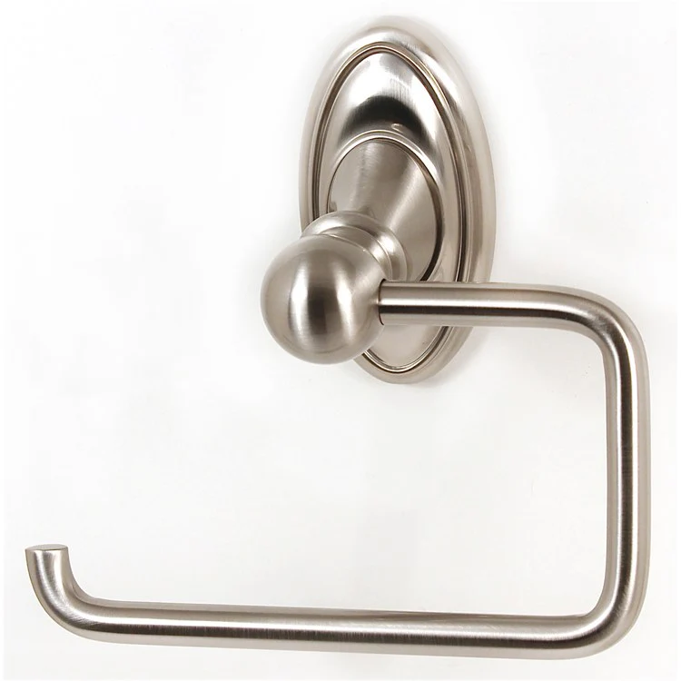 Toilet Paper Holder Classic Traditional Bath Single Post Satin Nickel 5-1/2 Inch 3-1/4 Inch Wall Mount - Frankwebs