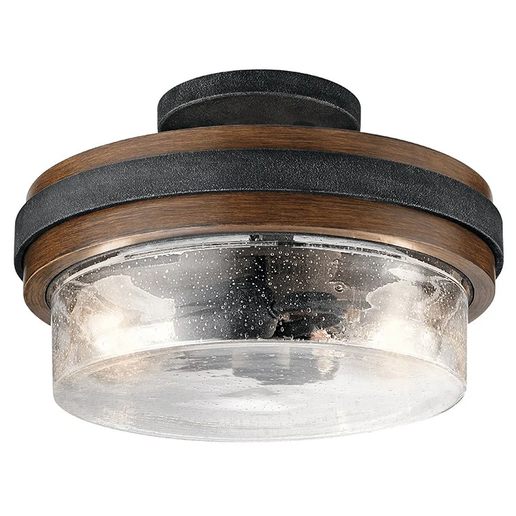 Grand Bank Two-Light Semi-Flush Mount Ceiling Fixture - Frankwebs