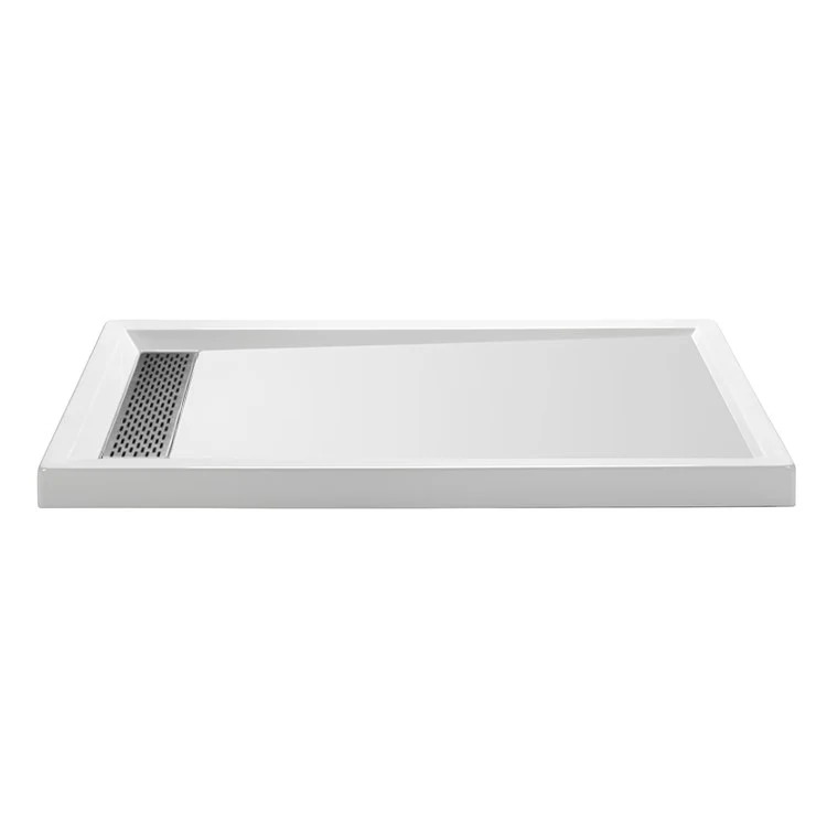 Shower Base Multiple Threshold Hidden Drain White 60 x 36 Inch Acrylic Hidden Right Hand Drain - Frankwebs