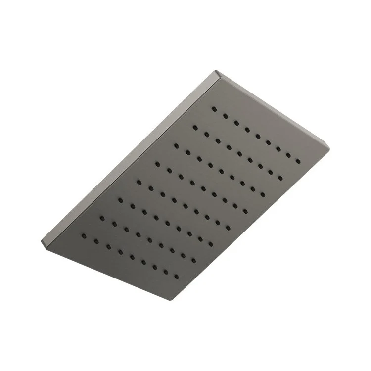 Showerhead Universal Showering Components 1 Function Square Lumicoat Black Stainless 11-3/4 Inch 1.75 Gallons per Minute Soft Rain Spray - Frankwebs