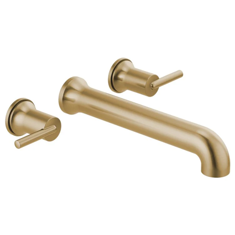 Tub Filler Trim Trinsic Wall Mount 2 Lever Matte Black ADA 8 to 16 Inch Spread - Frankwebs