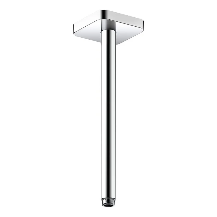 Shower Arm ShowerSolutions with Softsquare Flange Chrome 12 Inch NPT Brass Ceiling Mount - Frankwebs