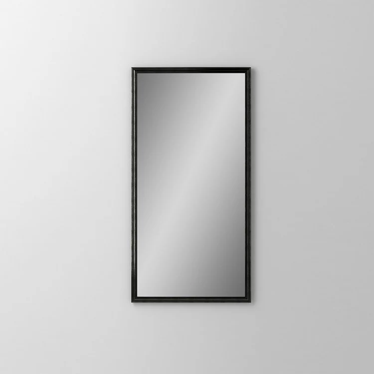 Bathroom Mirror Main Line Rosemont Frame Rectangular 20W x 40H Inch Brushed Black Wall Mount - Frankwebs