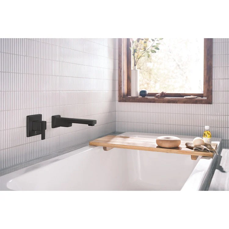 Tub Filler 90 Degree Wall Mount 1 Lever ADA Matte Black - Frankwebs