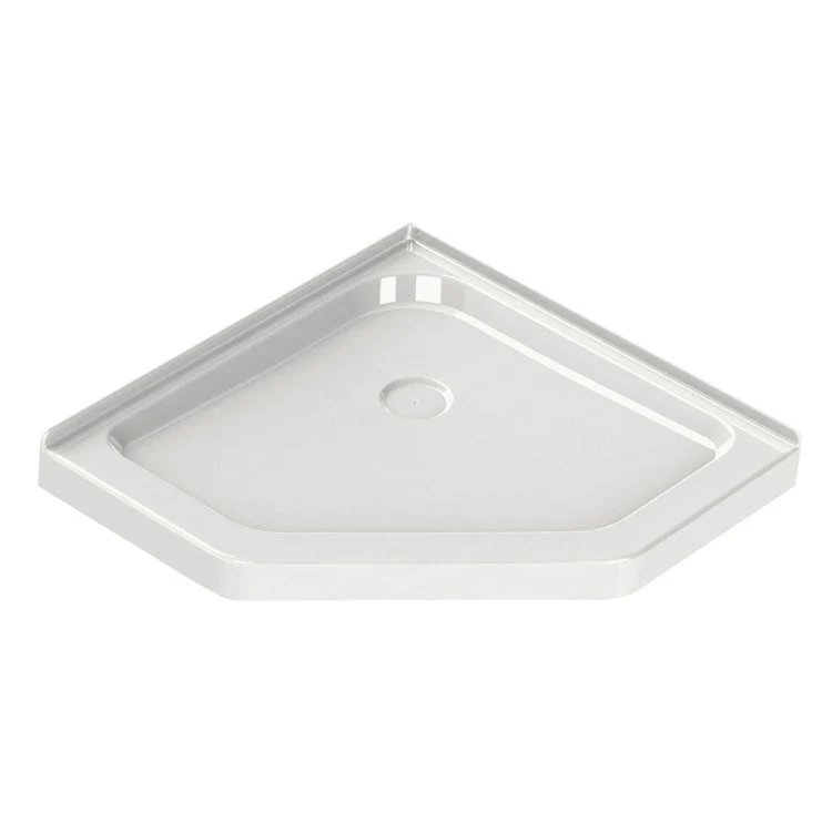 Shower Base Neo-Angle Corner with 3 Inch Threshold White 38L x 38W Inch Acrylic Center - Frankwebs