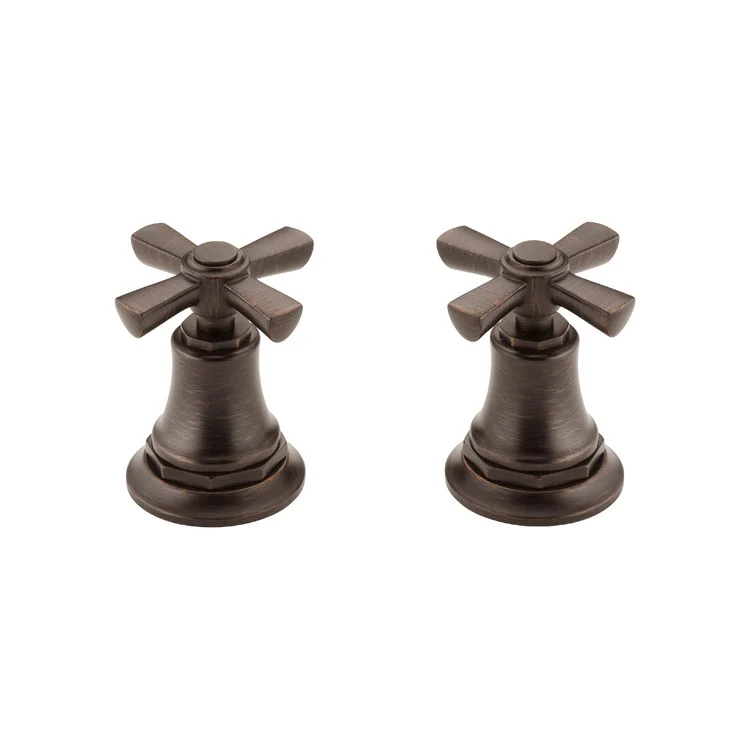 Handle Kit Rook Zinc 2 Cross Brilliance Luxe Gold ADA for Roman Tub Faucet - Frankwebs