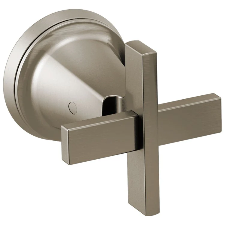 Handle Kit Levoir Brass 2 Cross Brilliance Luxe Nickel ADA for Wall Mount Tub Filler 3-3/4 Inch - Frankwebs