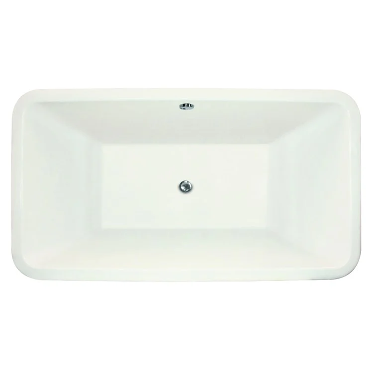 Soaking Tub Designer Collection Rockwell 66 x 36 Inch Freestanding Tub Only Center White Acrylic - Frankwebs