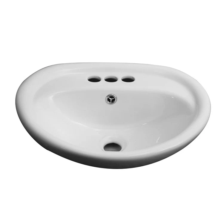 Lavatory Sink Ashley Wall Hung 19-3/4 Inch 4 Inch Spread White - Frankwebs