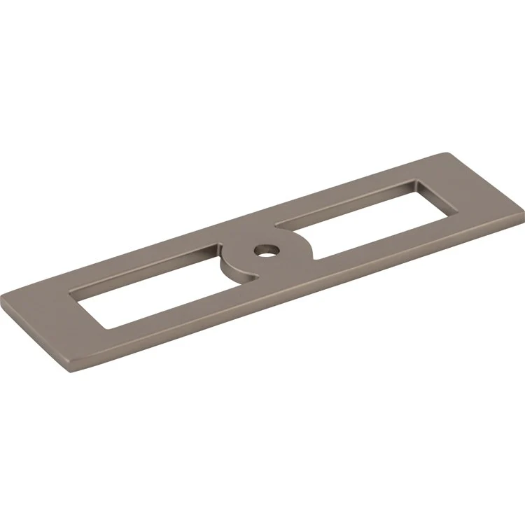 Knob Backplate Lynwood Hollin Rectangle Ash Gray 3-3/4 Inch Zinc Alloy - Frankwebs