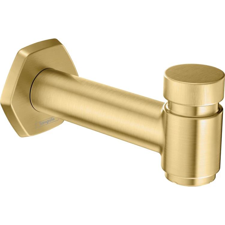 Tub Spout Locarno Integrated with Diverter Brushed Gold Optic 6-1/2 Inch 5.81 Gallons per Minute Brass - Frankwebs