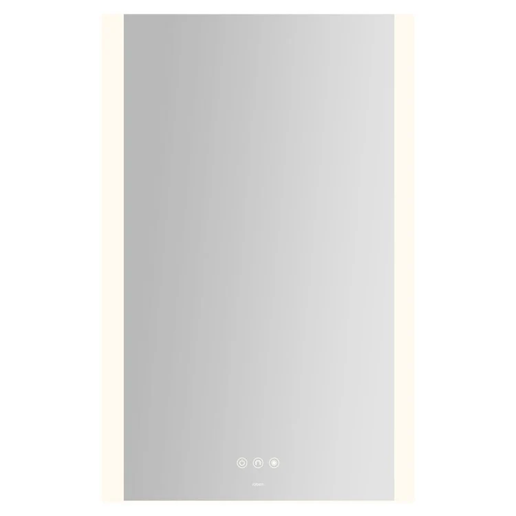 Bathroom Mirror Instinct with Vertical Edge Lighting Rectangular 20 x 30 Inch Wall Mount - Frankwebs