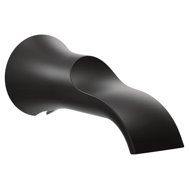 Tub Spout Doux Non-Diverter Matte Black 7-3/4 Inch Metal - Frankwebs