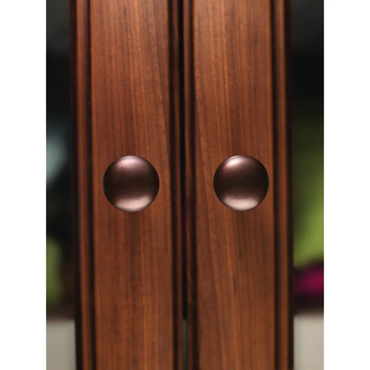 Knob Aspen Round Medium Bronze 7/8 x 7/8 x 1 Inch 1 Inch - Frankwebs