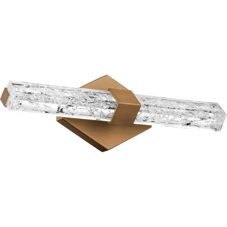 Vanity Light Regal 1 Lamp Aged Brass Glass or Shade Clear Crystal - Frankwebs