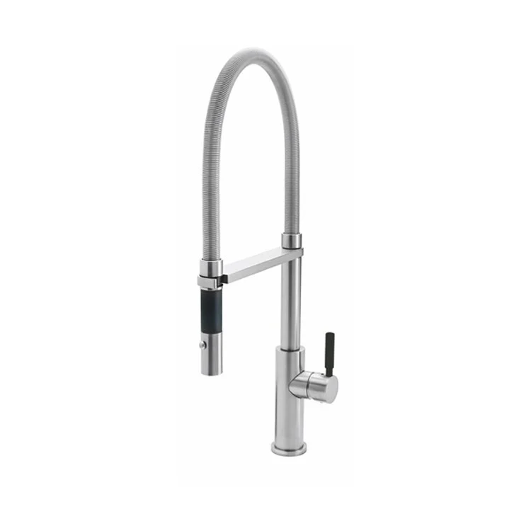 Kitchen Faucet Corsano Culinary 1 BST Series Lever ADA Polished Nickel Pull-Out Spout Height 7-5/16 Inch 1.8 Gallons per Minute - Frankwebs