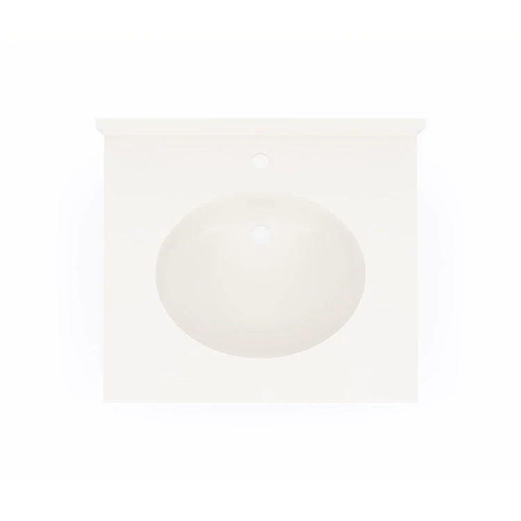 Vanity Top Ellipse 31 x 19 Inch ADA Bisque Swanstone 3 Hole - Frankwebs