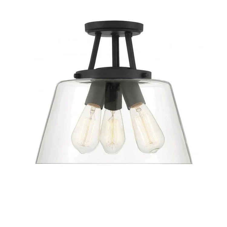 Ceiling Light Calhoun Semi-Flush Mount 1 Lamp 60 Watts 13 Inch - Frankwebs