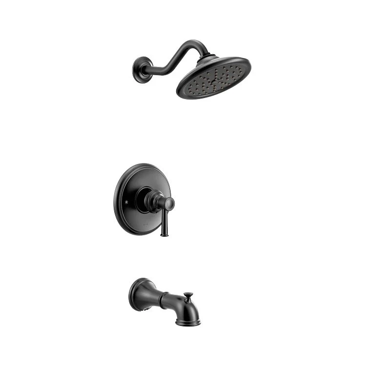 Tub and Shower Trim Belfield M-Core 3-Series Eco-Performance 1 Lever Matte Black ADA Slip Fit Diverter - Frankwebs