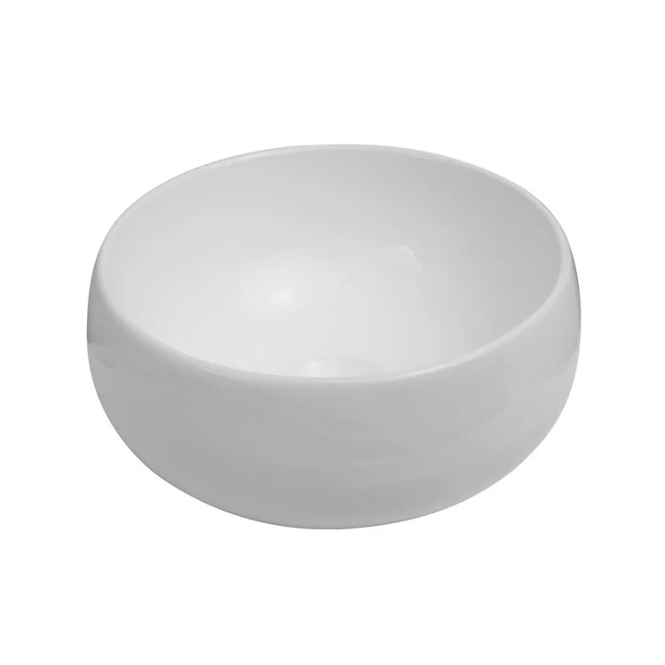 Vessel Killian Above Counter Round 12 Inch White Vitreous China - Frankwebs