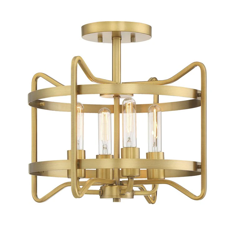 Kent Four-Light Semi-Flush Mount Ceiling Fixture - Frankwebs