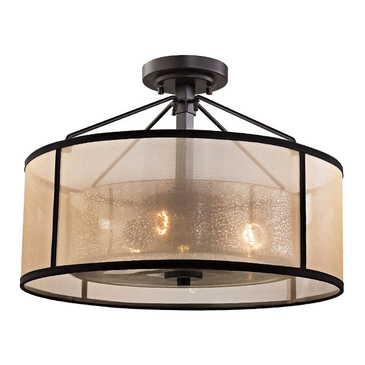 Diffusion Three-Light LED Semi-Flush Mount Ceiling Fixture - Frankwebs