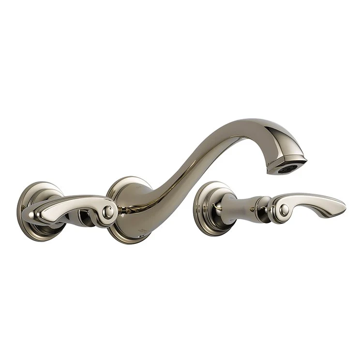 Charlotte Wall Mount Bathroom Faucet Lever Handle Set - Frankwebs