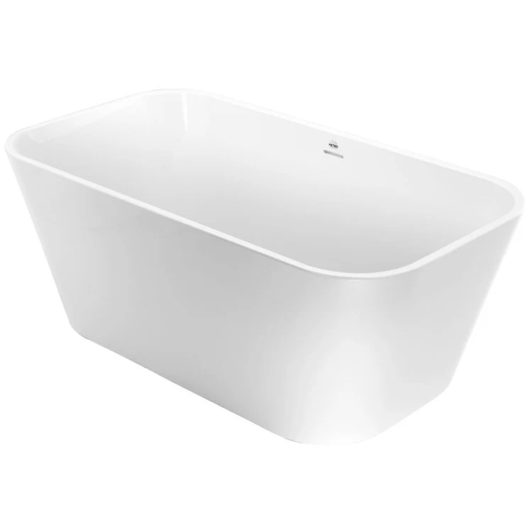 Soaking Tub Metro Collection Summerlin 57 x 31 Inch Freestanding Tub Only Center White Hydroluxe SS - Frankwebs