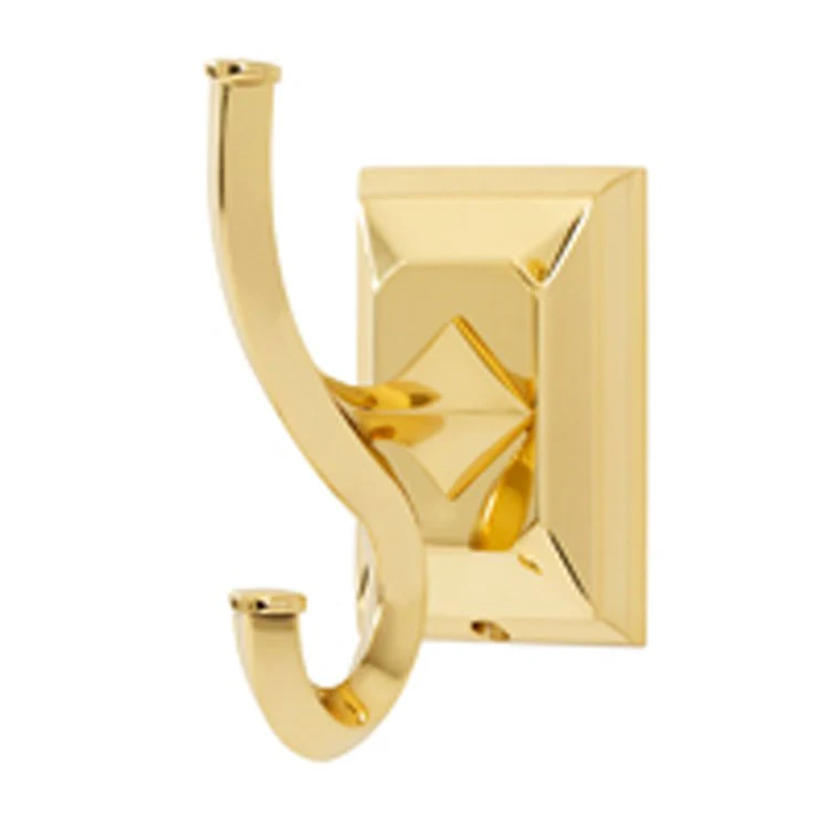 Robe Hook Geometric Bath Universal Polished Brass 4 Inch 3-1/4 Inch Wall Mount Brass - Frankwebs