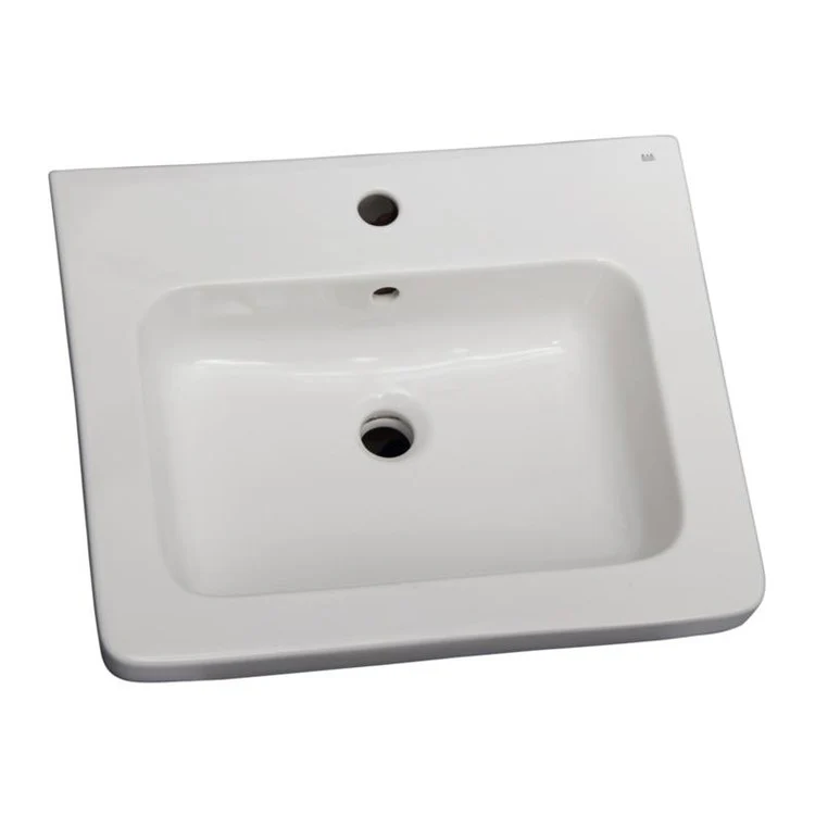 Pedestal Top Resort 550 17 Inch White Vitreous China Rectangle - Frankwebs