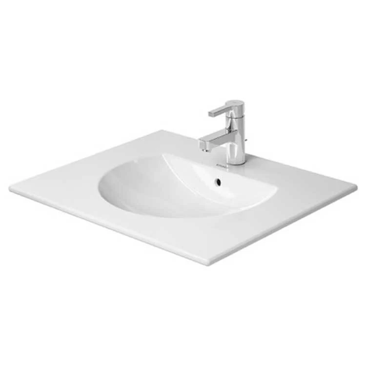 Lavatory Sink Darling New Wall Mount with Overflow 21-1/2 x 24-3/4 Inch Round White 1 Hole - Frankwebs