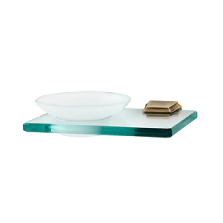 Soap Dish Geometric Bath Unlacquered Brass Concealed Wall Mount 4-5/8 x 6-3/4 Inch - Frankwebs