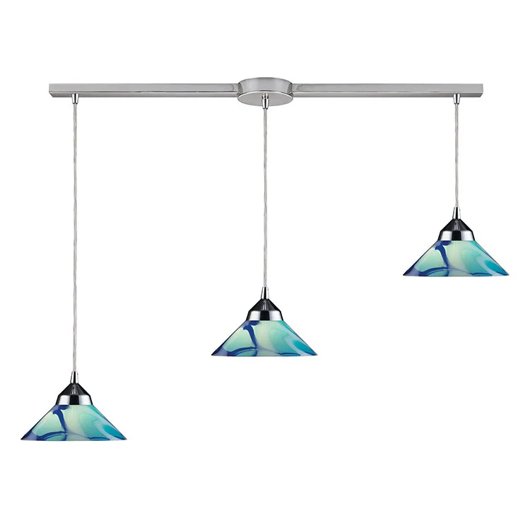 Refraction Three-Light Linear Pendant - Frankwebs
