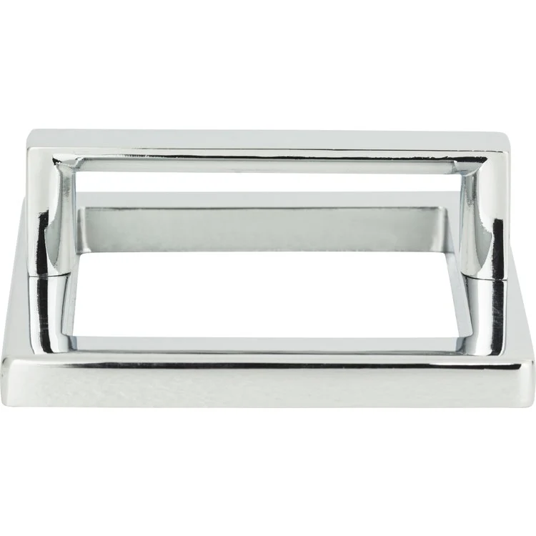 Drawer Pull Atlas Tableau Square Base & Top Polished Nickel Zinc Alloy 2-1/2 Inch - Frankwebs