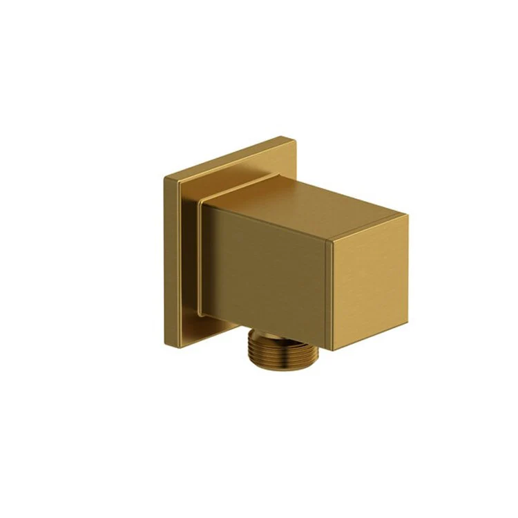 Handshower Elbow Outlet Square 2-1/4 Inch Brass Brushed Nickel 1/2 Inch - Frankwebs
