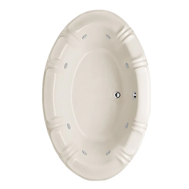 Whirlpool Tub Designer Collection Alyssa 66 x 42 x 19-3/4 Inch Drop-In Center Drain Bone Oval - Frankwebs