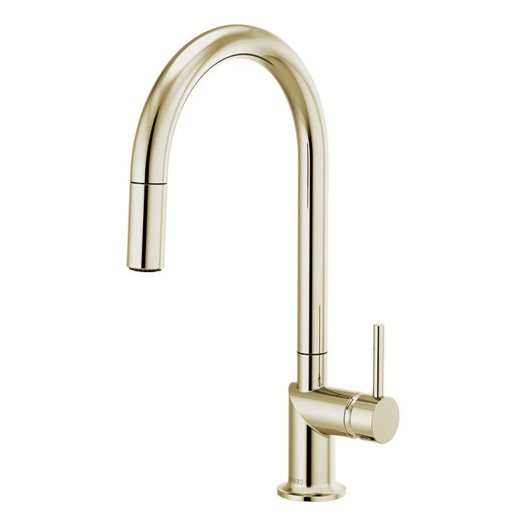 Kitchen Faucet Odin 1 Less Handle ADA Brilliance Luxe Steel Pull Down with Arc 1.8 Gallons per Minute - Frankwebs