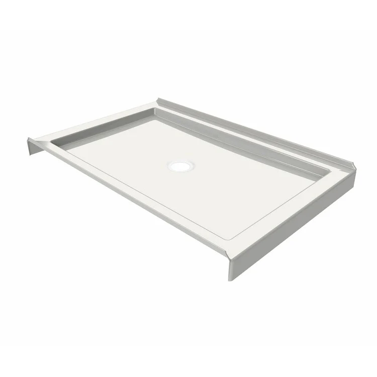 Shower Base B3 Tunnel Round Drain White 48 x 34 Inch Acrylic - Frankwebs