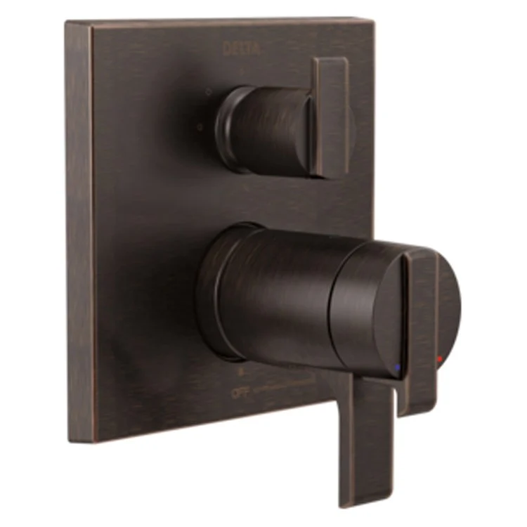 Angular Modern TempAssure 17T Thermostatic Valve Trim with Three-Function Diverter - Frankwebs