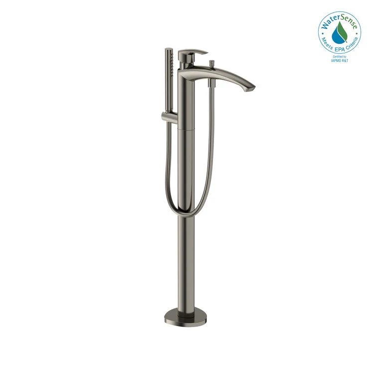 Tub Filler Trim GM Freestanding with Handshower 1 Lever Polished Chrome - Frankwebs