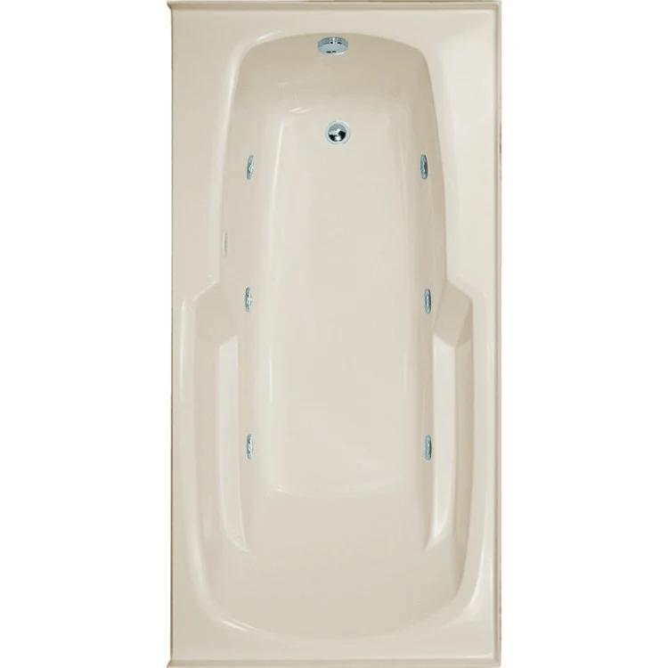 Combination Tub Designer Collection Entre 66 x 32 x 18 Inch Drop-In Left Hand Drain White Rectangle - Frankwebs