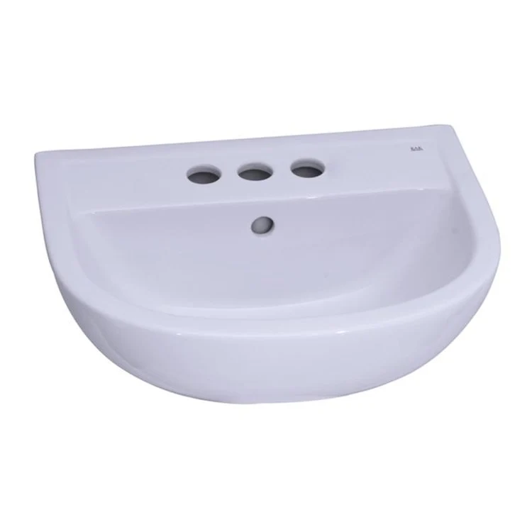 Pedestal Top Compact 500 19-3/4 Inch White 4 Inch Spread Vitreous China - Frankwebs